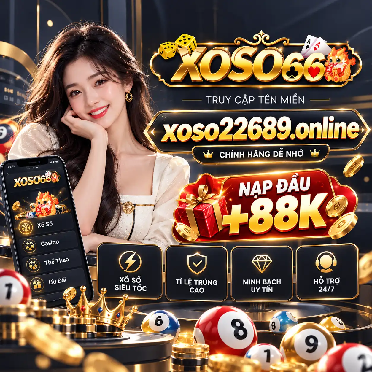 link xoso66 chính hãng nạp đầu tặng 88k